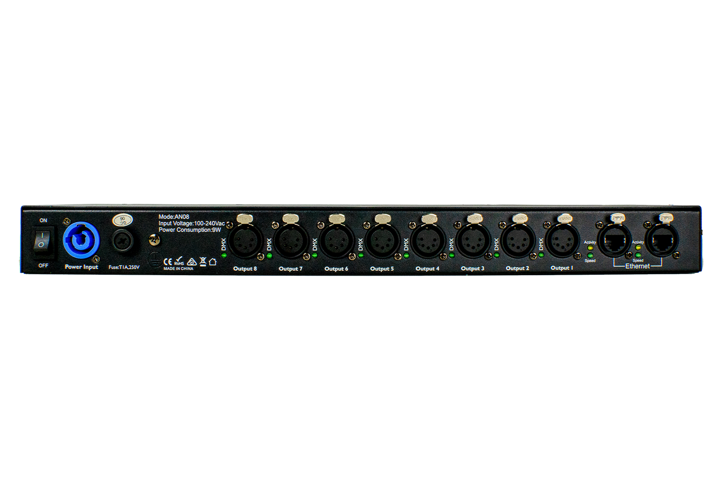 AN08 - 8 Universe Art-Net Node