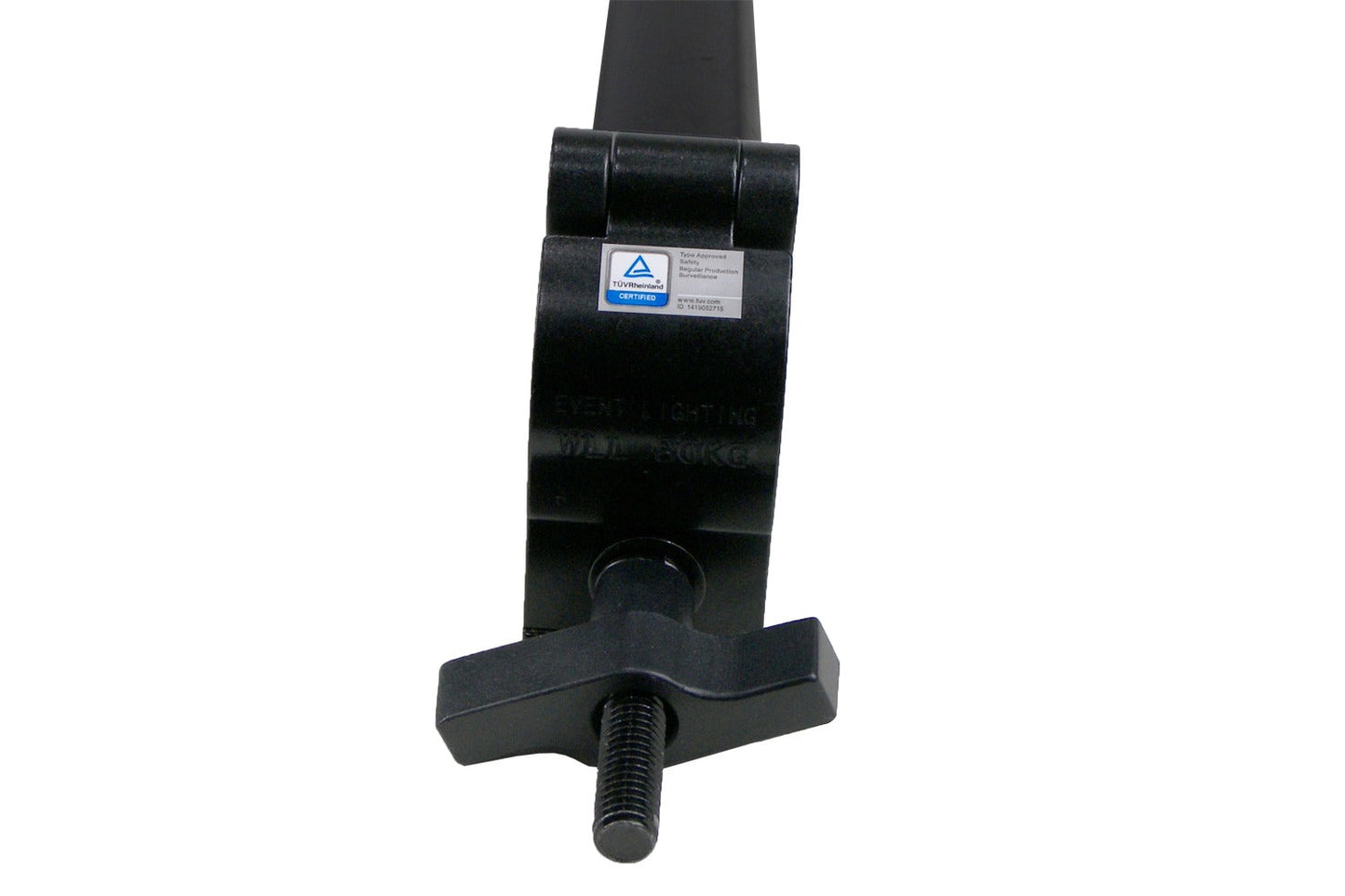 BOOMARM105B - 0.5m Boom Arm Pole with Single Pipe Clamp (Black)
