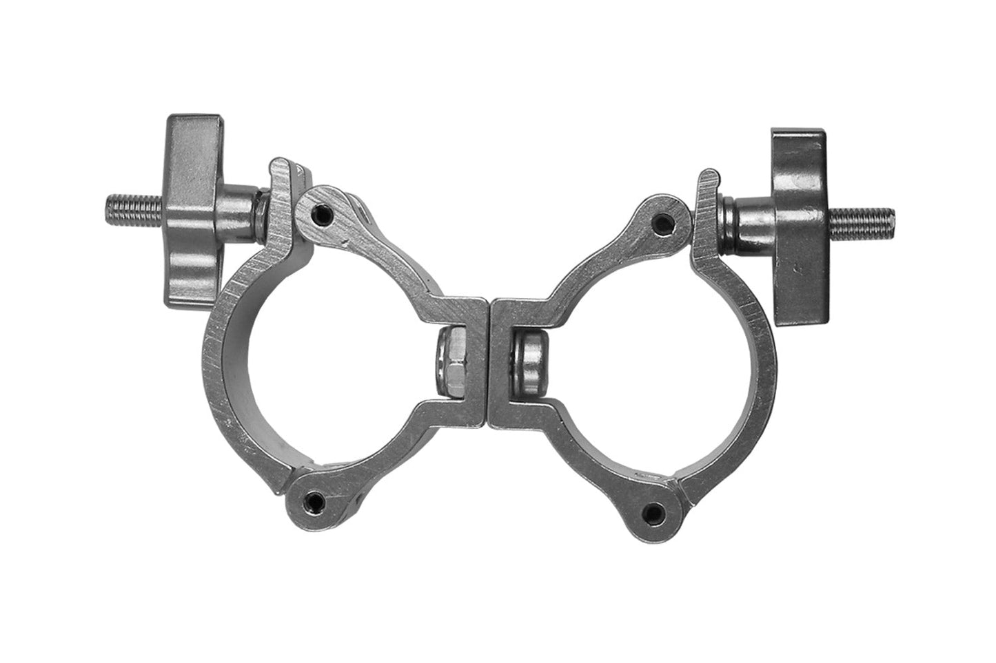 CLAMPDP50LS - Aluminium Double Swivel Pipe Clamp (Suits 46-51mm) - Silver