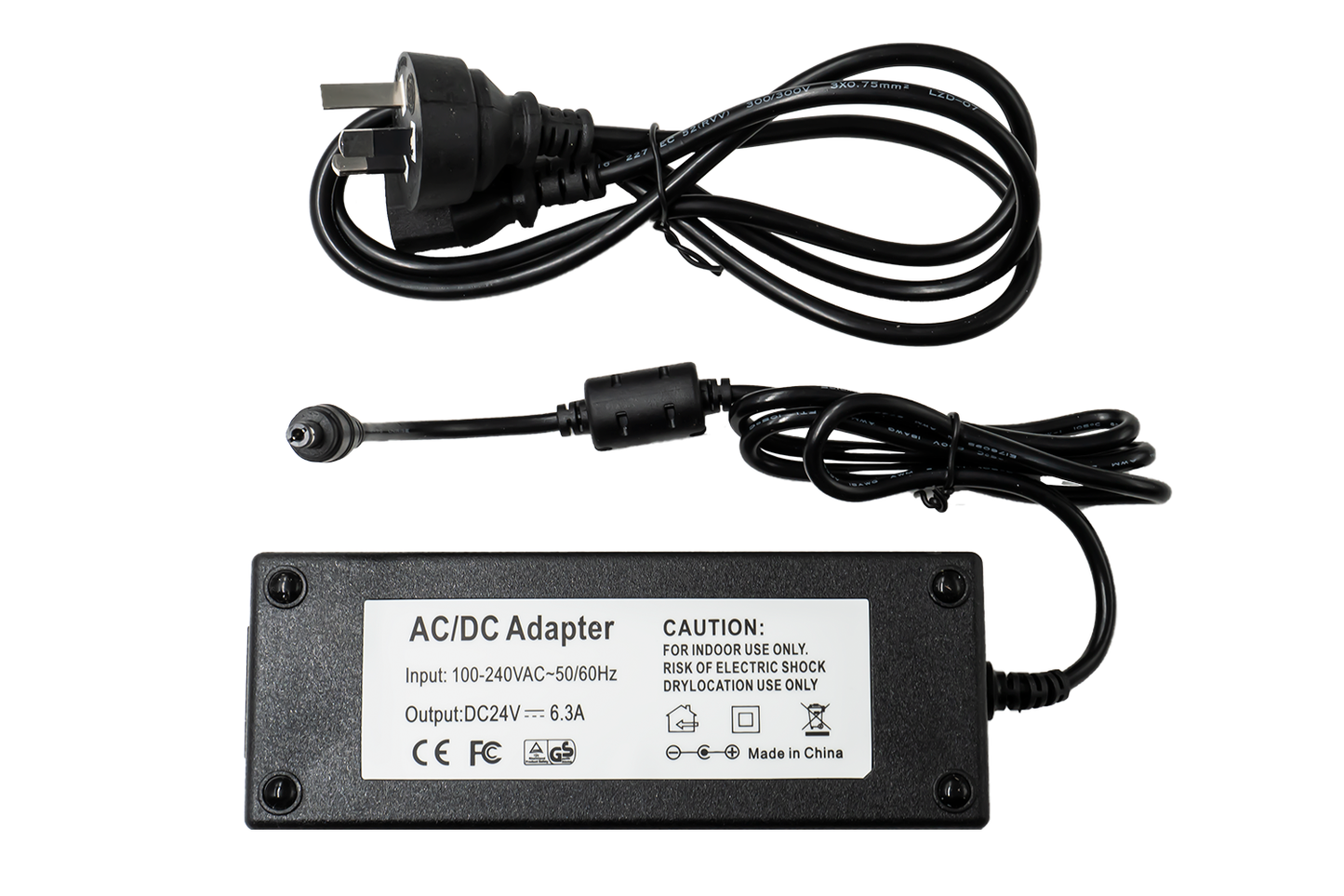 FLEXIPSU150 - power supply 150W, 24VDC output Front Back View
