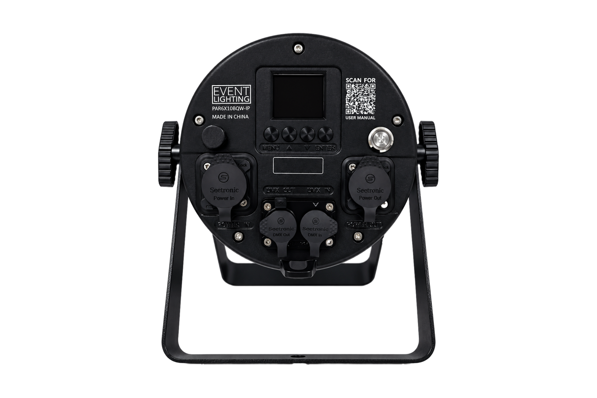 PAR6X10BQW-IP - Outdoor Battery Pro Par with 6 x 10W RGB+WW LEDs