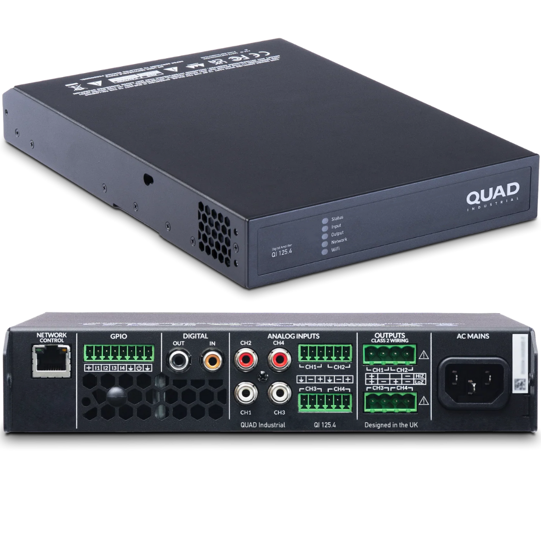 QI-125.4 - 4-Channel Fixed Installation Amplifier