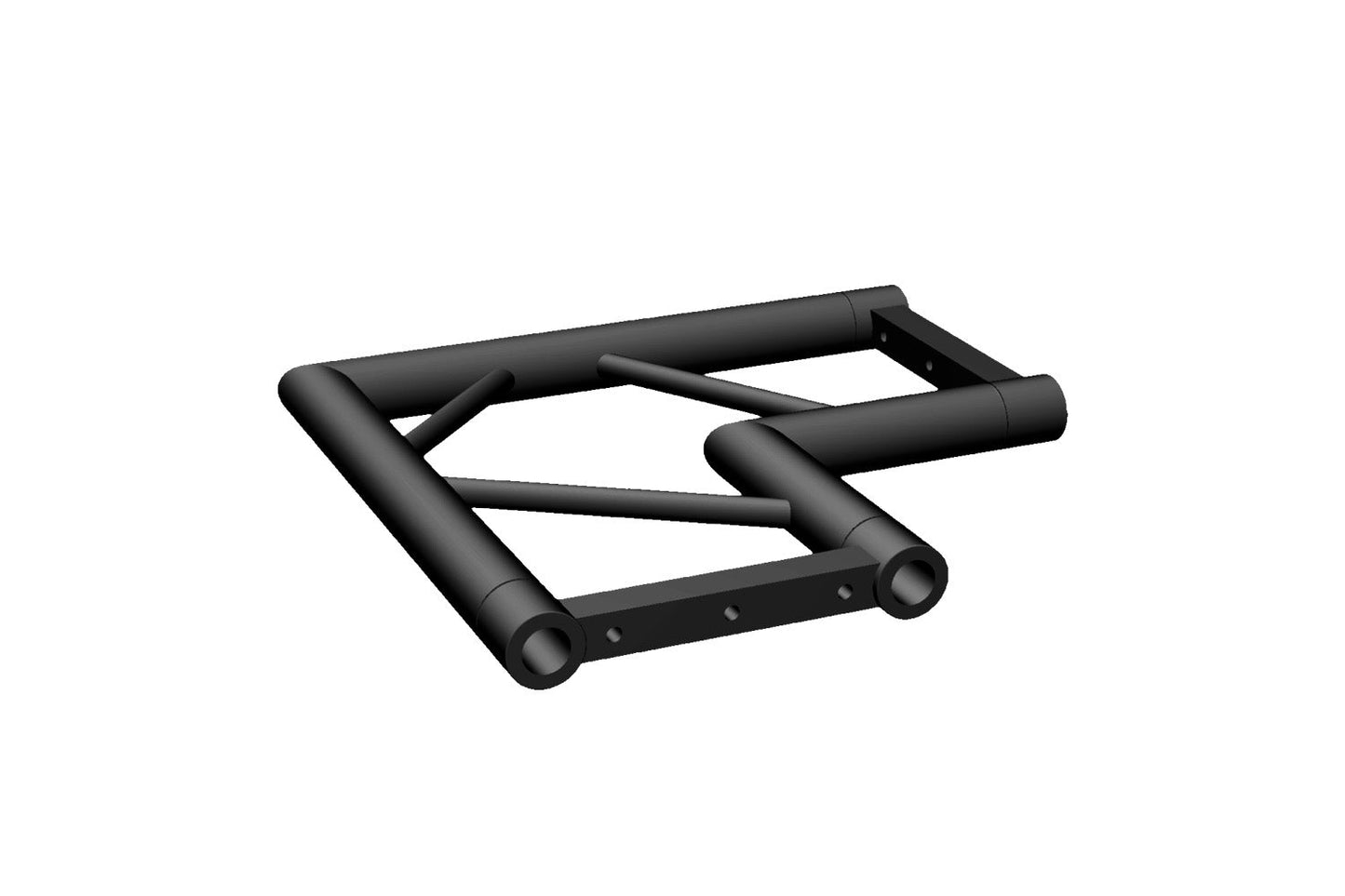 T3FBCH2BK - 300mm Flat Bolt Truss Horizontal Right Angle Corner - Black