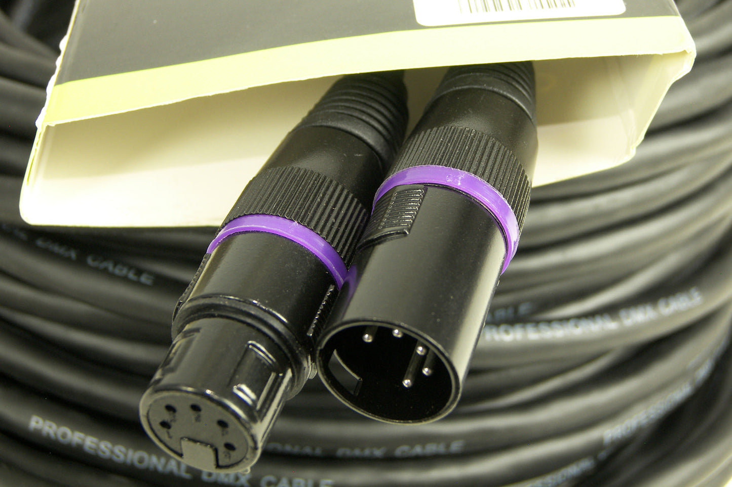 XLR5M5F30 - 5-pin DMX Cable (30m) - purple ring