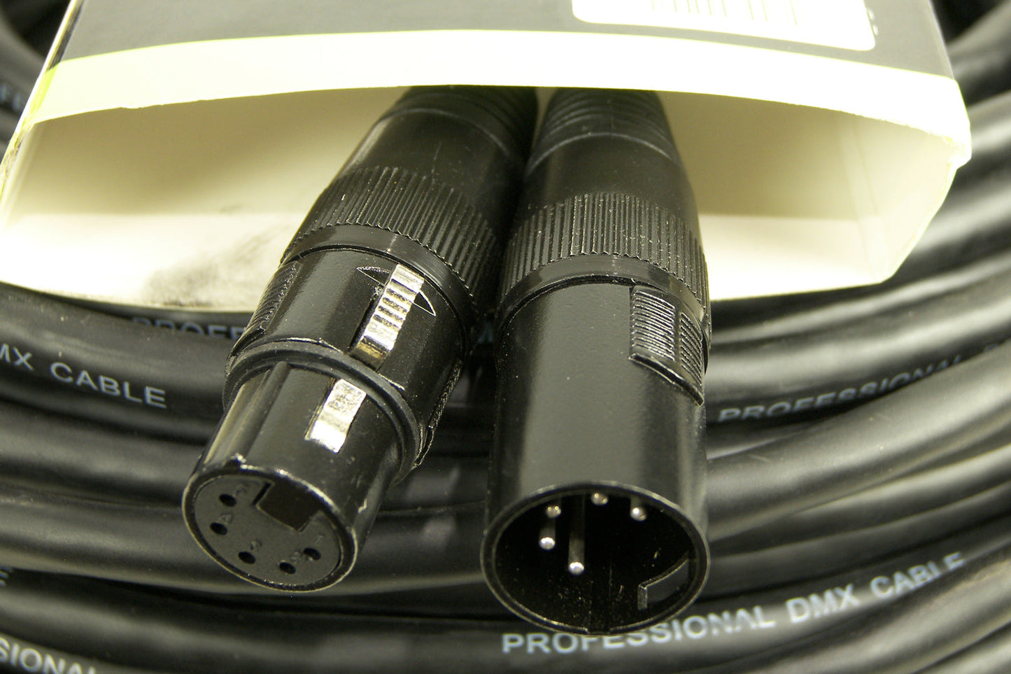 XLR5M5F50 - 5-pin DMX Cable (50m) - black ring