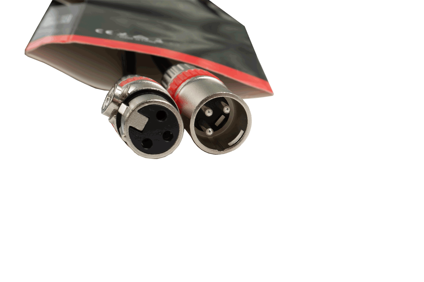 Event Audio XLRMXLRF3 - 3m XLR 3 Pin Male to Female Signal Lead - Yellow Ring connectors