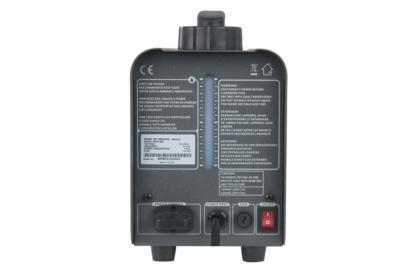 WIFI800 - 800W Fog Machine Controlled by Smartphone