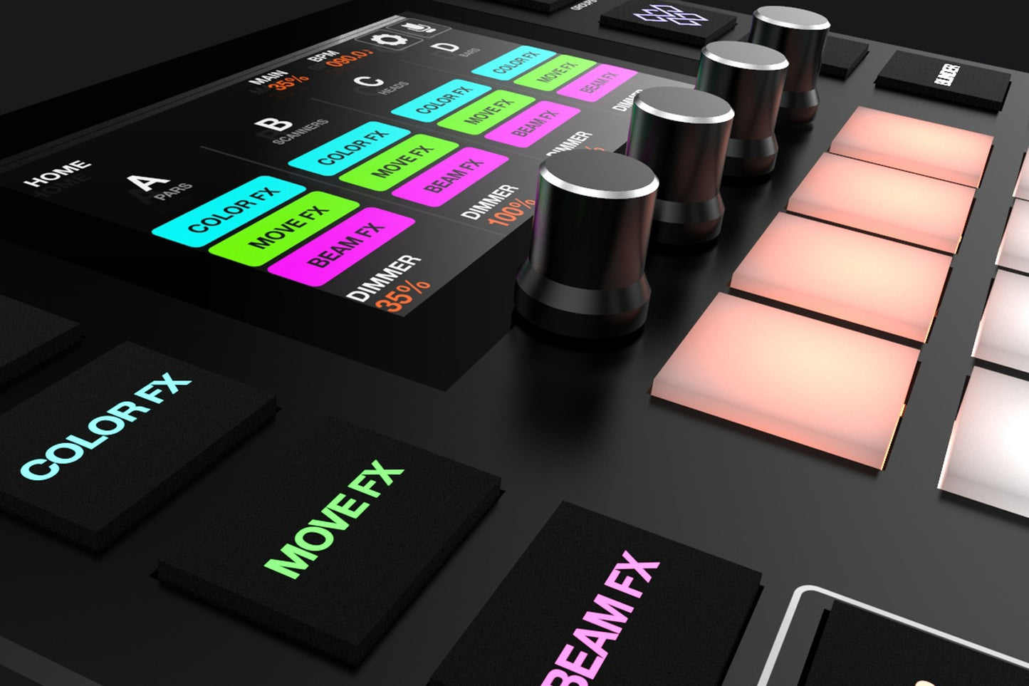 WOLFMIXW1 - Wolfmix W1 standalone performance DMX lighting controller