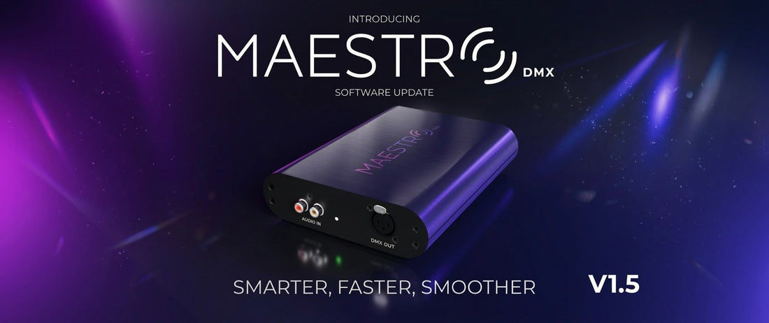 MaestroDMX Software Package v1.5 Now Available