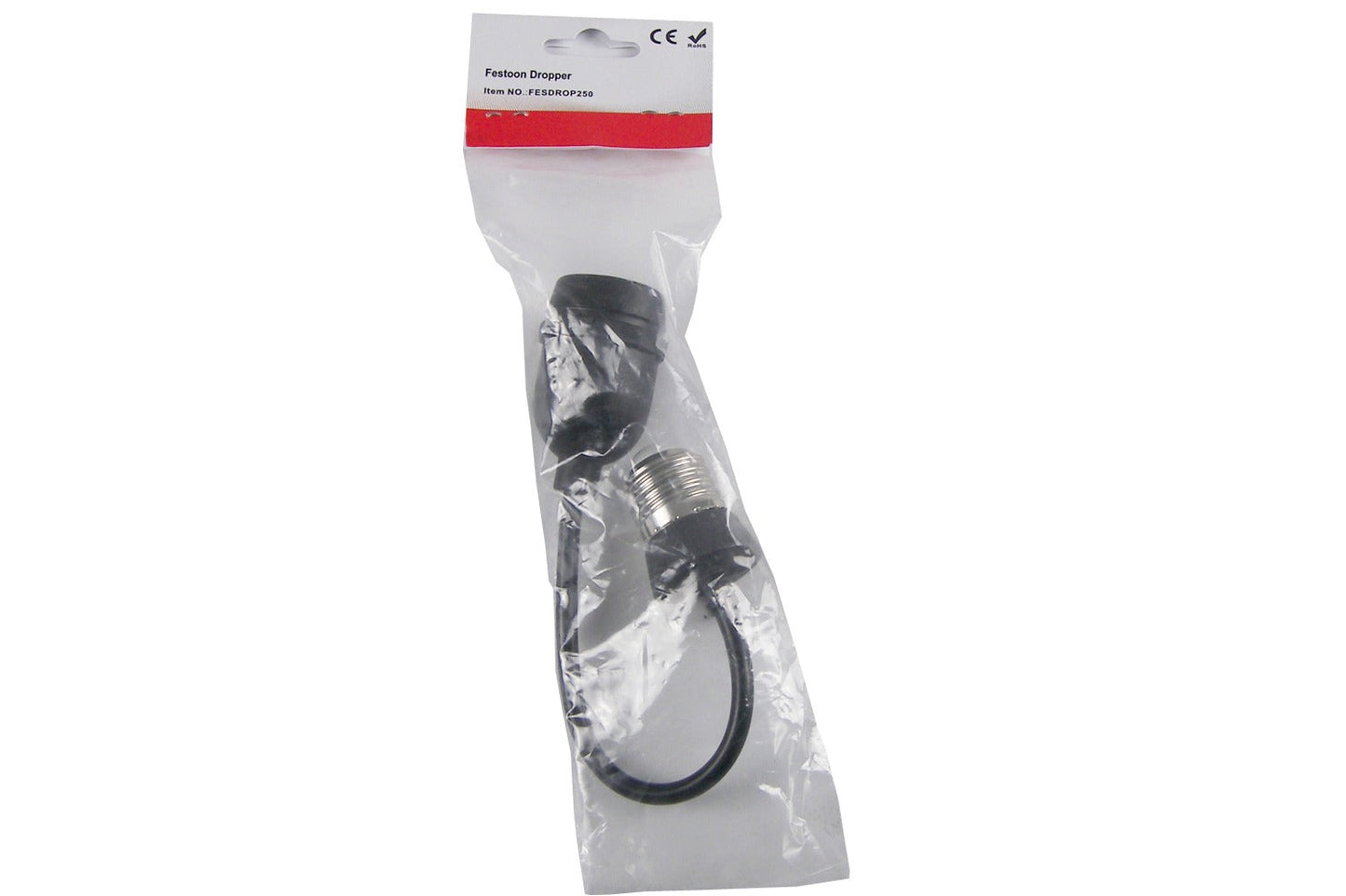 FESDROP250 - Festoon dropper 250mm - Black