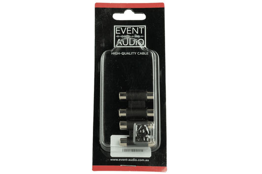 Event Audio 2RCAF2RCAF - Pair of 2x RCA Female to 2x RCa Female Adaptors packaging 