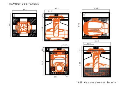 HAVOCH600FCASE1 - Road Case for HAVOCH600F