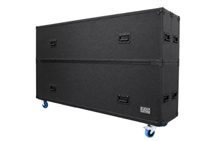 TVCASE7080DUAL - Flight case for Dual TV 70-80"