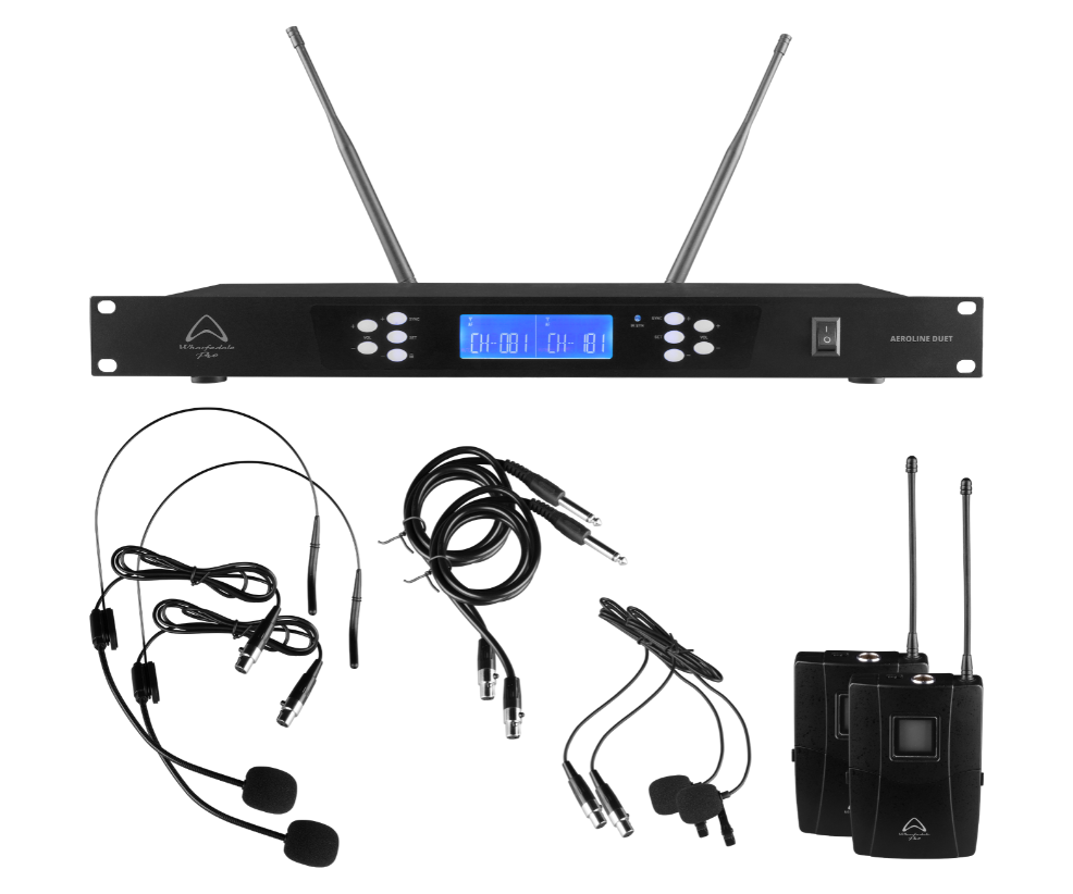 AEROLINEDUET-B - Wharfedale Pro AEROLINE Duet Beltpack