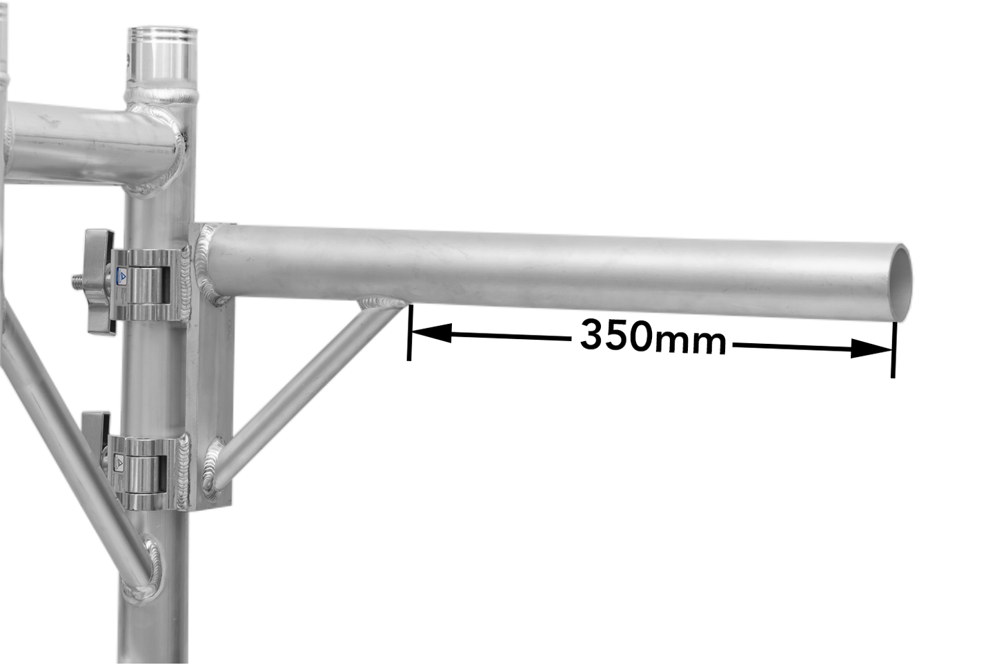 BOOMARM205 - 0.5m Boom Arm Pole with Double Pipe Clamp