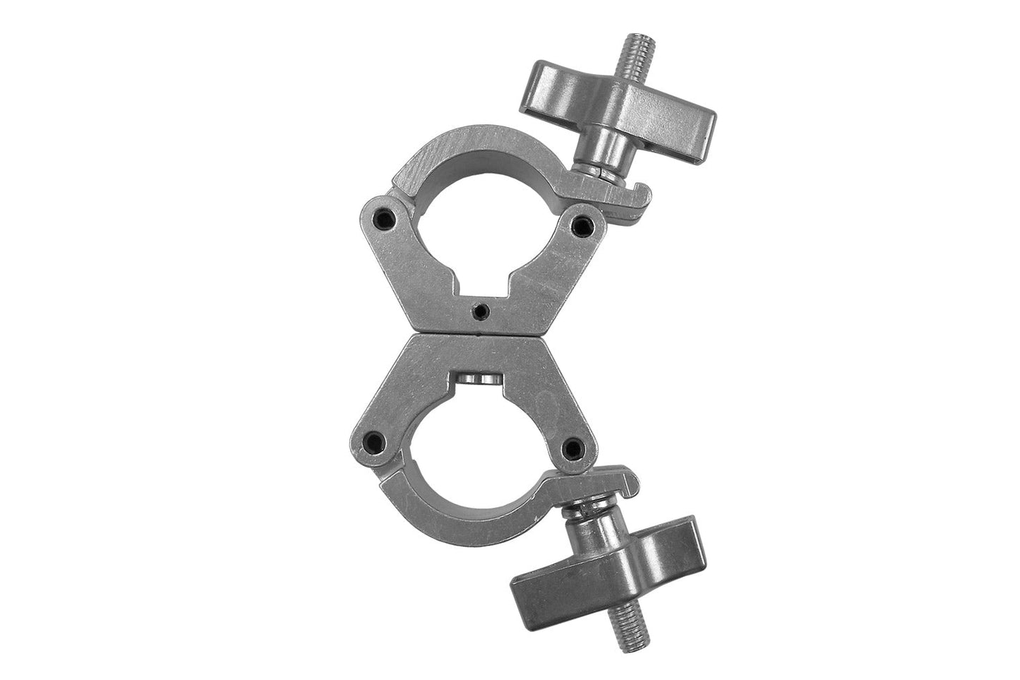 CLAMPDP30S - Aluminium Double Swivel Pipe Clamp (Suits 30-35mm) - Silver