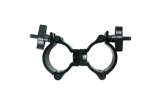 CLAMPDP50L - Aluminium Double Swivel Pipe Clamp (Suits 46-51mm) - Black