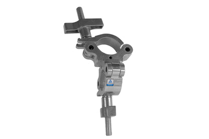 CLAMPDP50S - Aluminium Double Swivel Pipe Clamp (Suits 38-51mm) - Silver