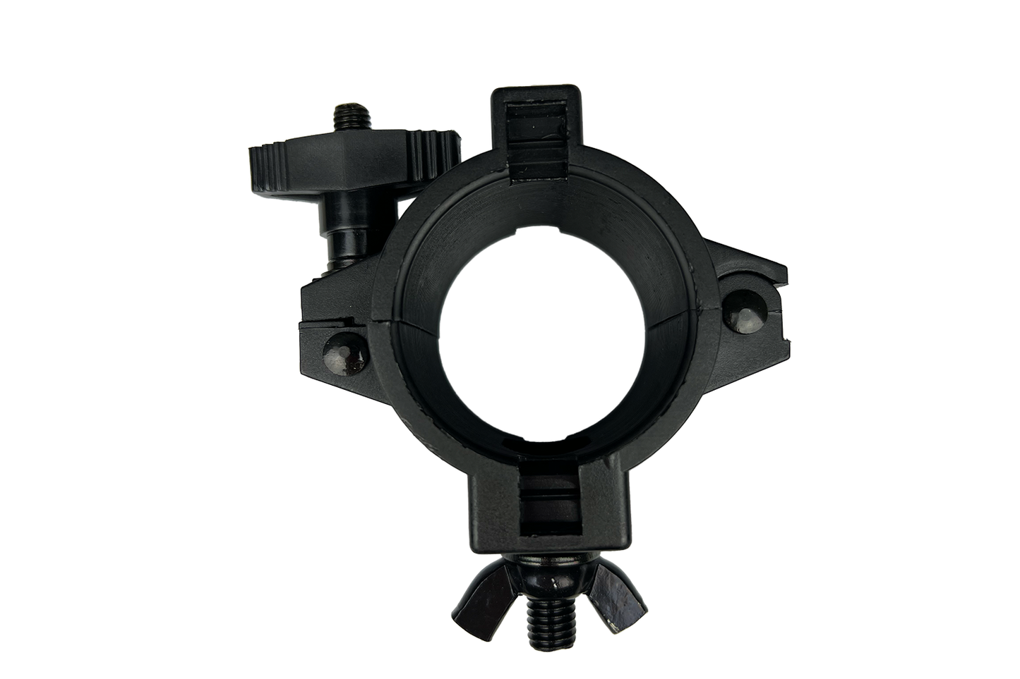 CLAMPE38 - Variable Diameter Clamp (Suits 25, 38 or 50mm) - Black