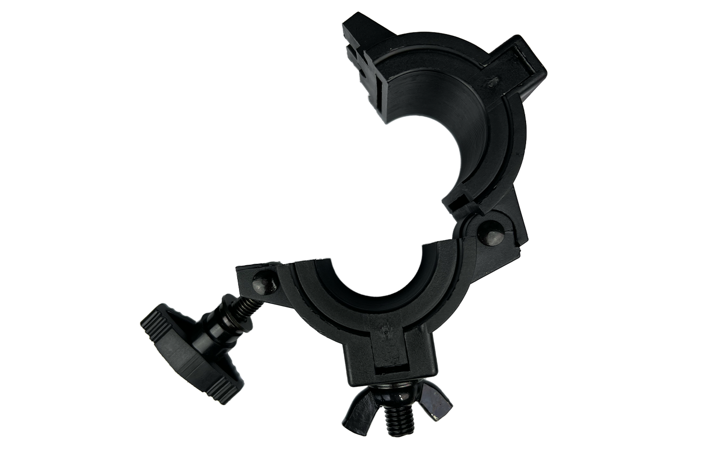 CLAMPE38 - Variable Diameter Clamp (Suits 25, 38 or 50mm) - Black