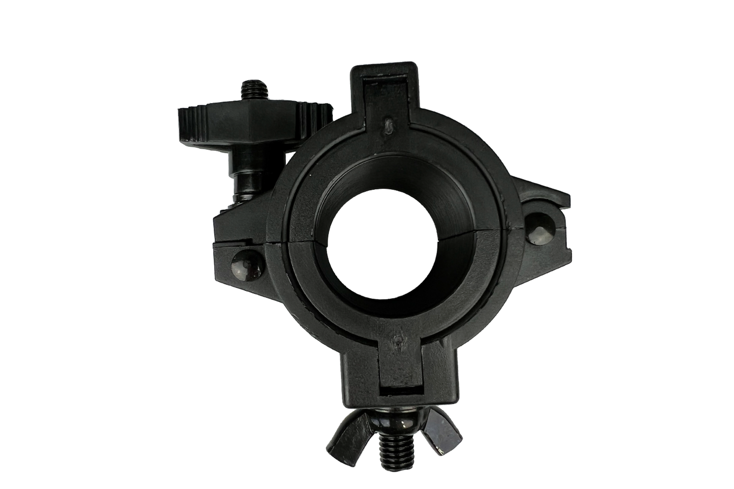 CLAMPE38 - Variable Diameter Clamp (Suits 25, 38 or 50mm) - Black