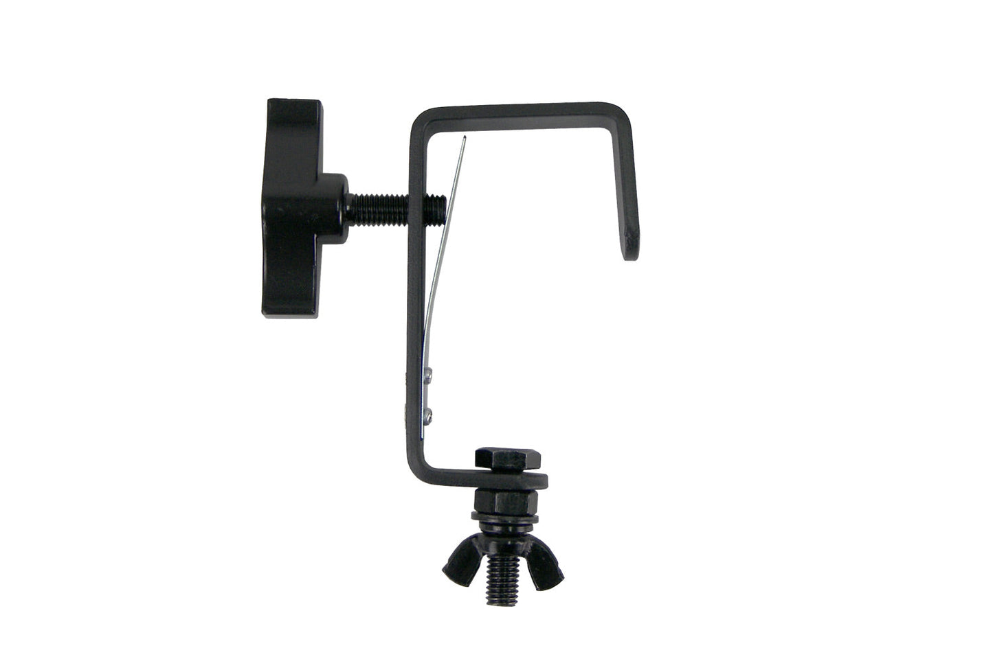 CLAMPG50L - Steel Hook Clamp (Suits 35-51mm) with truss protector - Black