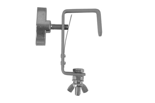CLAMPG50LS - Steel Hook Clamp (Suits 35-51mm) with truss protector - Silver