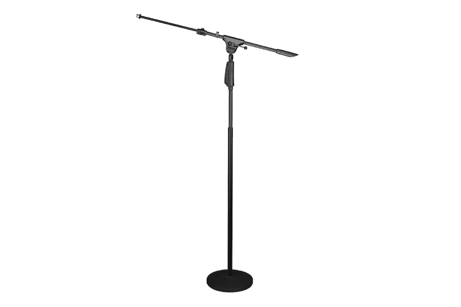 DD129B - Round Base Microphone Stand with telescopic boom
