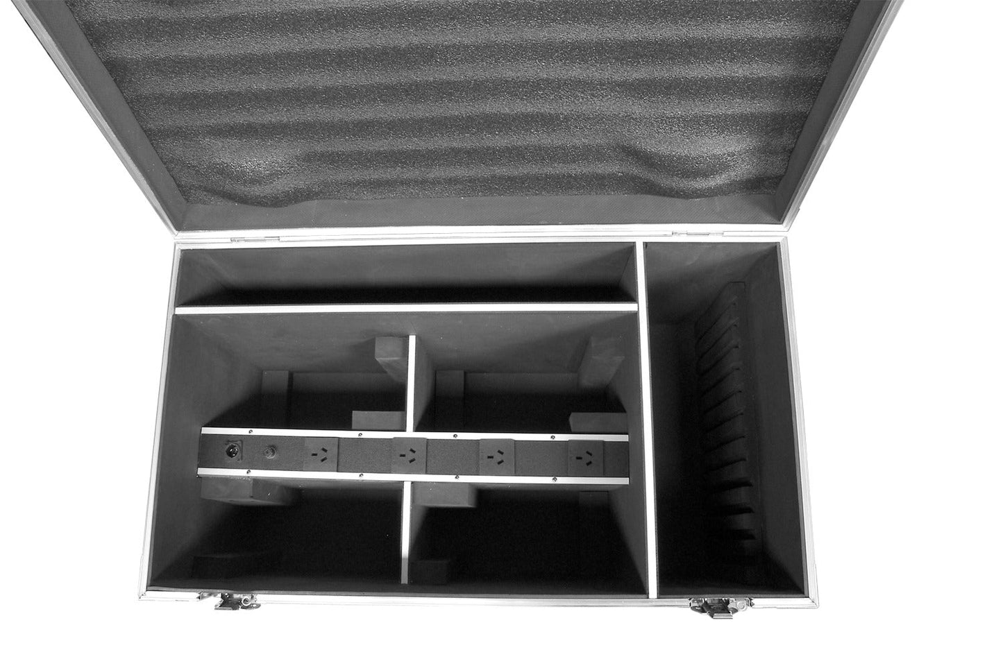 DEL24CASE4C - Charging Road case to suit 4 units of DELUGE24X12BH with power rail for charging