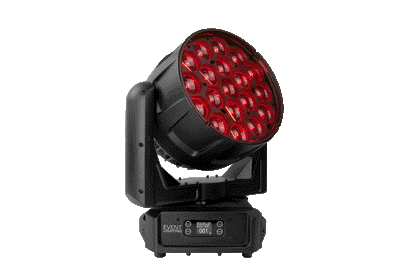 DELUGEM19X60WFX - IP65 Moving Head Zoom Wash with 19 x 60W RGBW + 76 x 0.5W RGB LEDs
