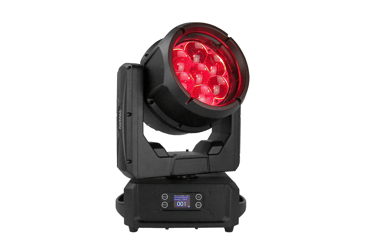 DELUGEM7X60WFX - IP65 Moving Head Zoom Wash with 7 x 60W RGBW  + 28 x 0.5W RGB LEDs