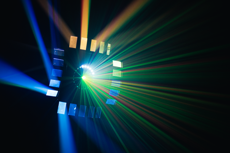 Event Lighting Lite ORBIT2 Effect Light with Derby, Strobe, Laser