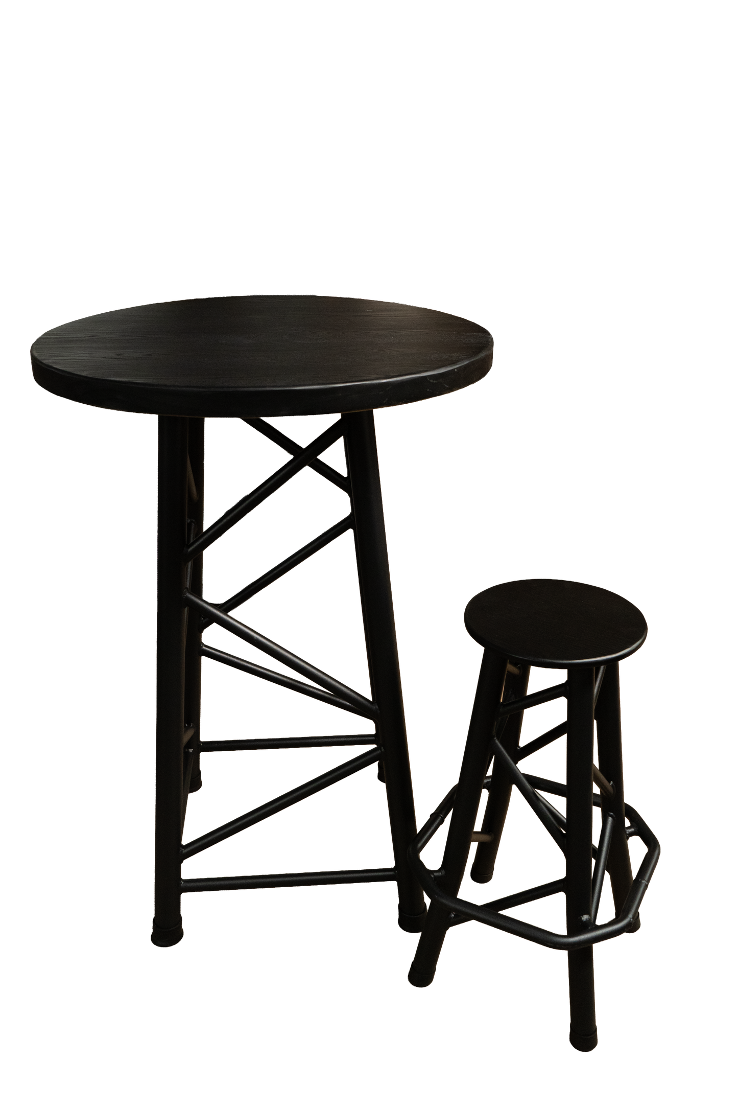 TRSTOOLSBK - 850mm High Truss Stool – Black/Brown