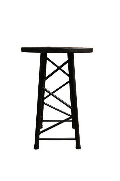 TRTABLESBK - 1100mm High Truss Table - Black-Brown