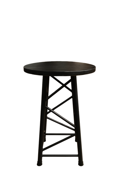 TRTABLESBK - 1100mm High Truss Table - Black-Brown