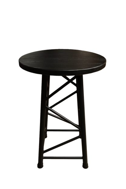 TRTABLESBK - 1100mm High Truss Table - Black-Brown