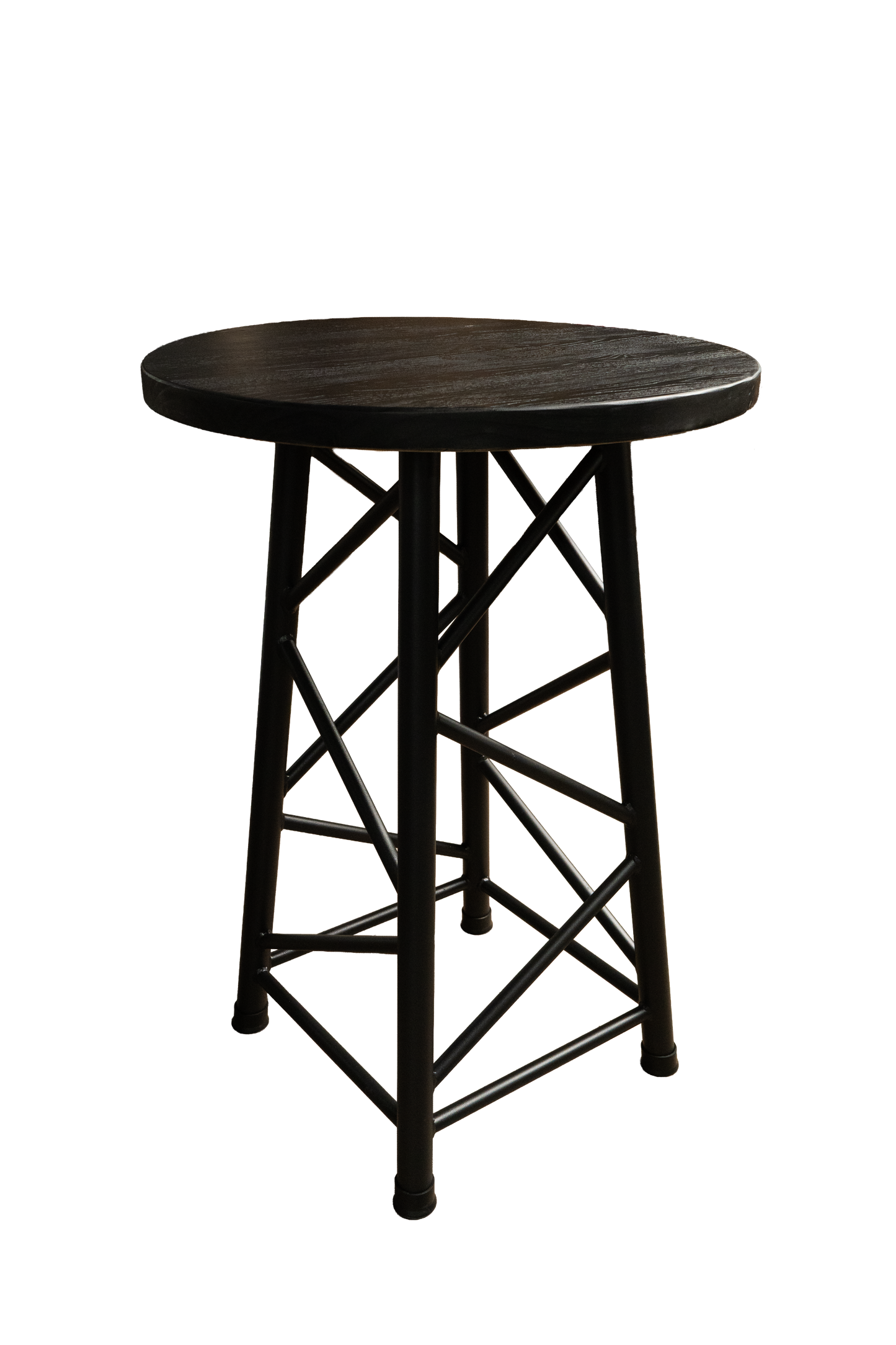 TRTABLESBK - 1100mm High Truss Table - Black-Brown