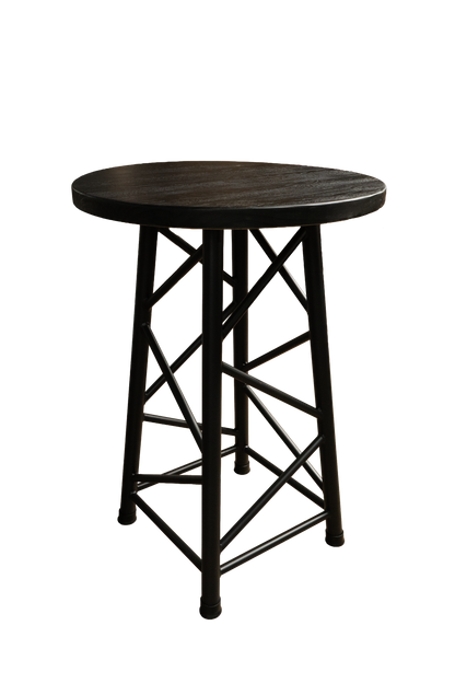 TRTABLESBK - 1100mm High Truss Table - Black-Brown