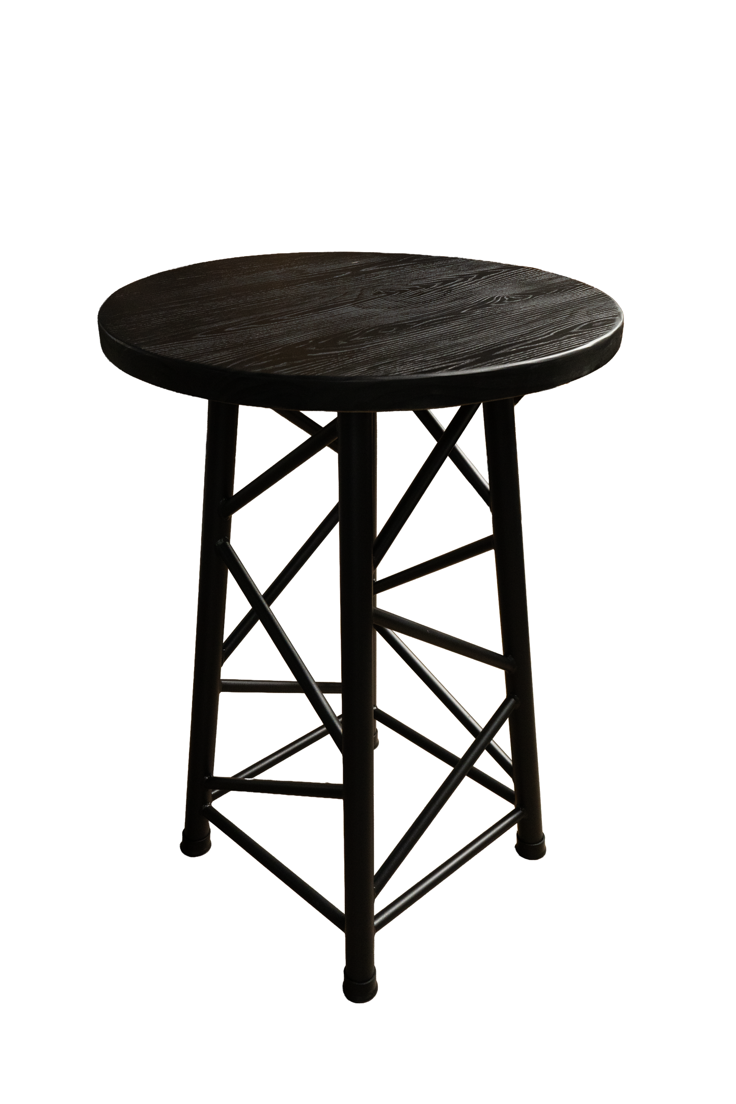 TRTABLESBK - 1100mm High Truss Table - Black-Brown