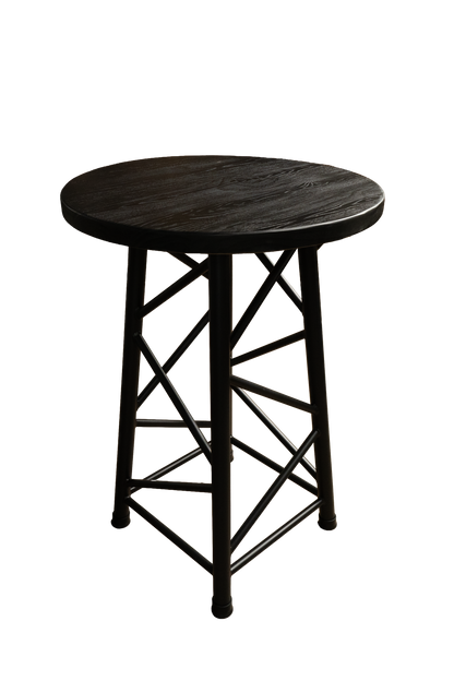 TRTABLESBK - 1100mm High Truss Table - Black-Brown