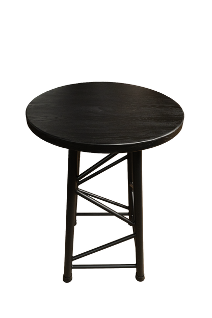 TRTABLESBK - 1100mm High Truss Table - Black-Brown