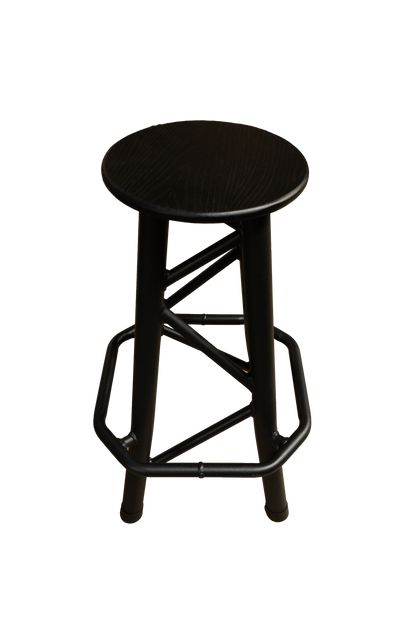 TRSTOOLSBK - 850mm High Truss Stool – Black/Brown