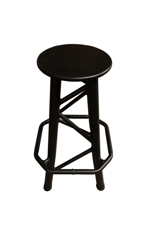 TRSTOOLSBK - 850mm High Truss Stool – Black/Brown