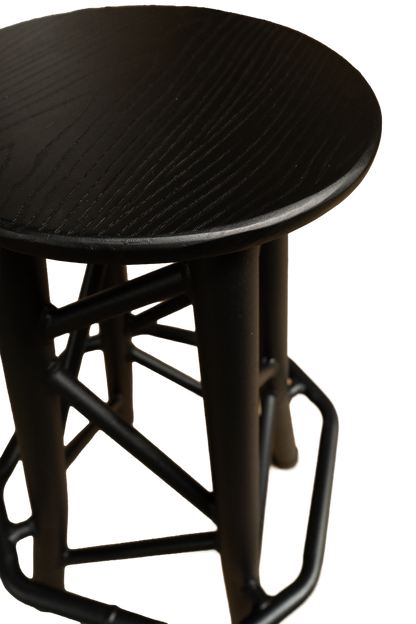 TRSTOOLSBK - 850mm High Truss Stool – Black/Brown