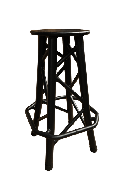 TRSTOOLSBK - 850mm High Truss Stool – Black/Brown