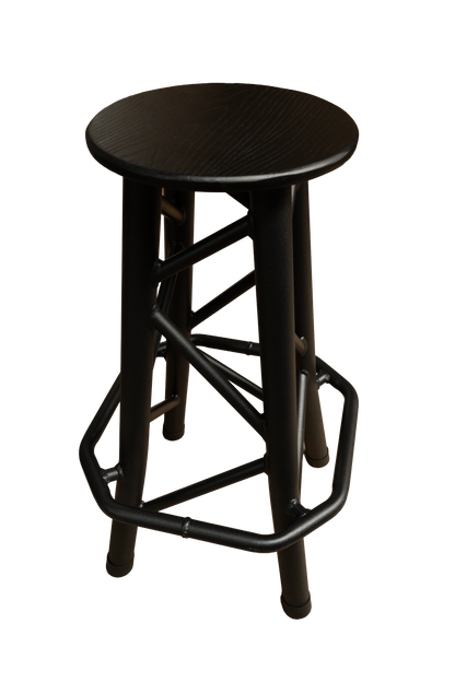 TRSTOOLSBK - 850mm High Truss Stool – Black/Brown