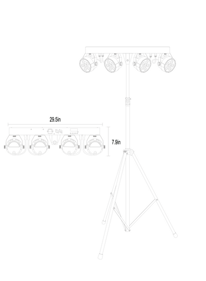 VIVIDBAR2 - 24 x 4W RGBW LED Lighting Bar