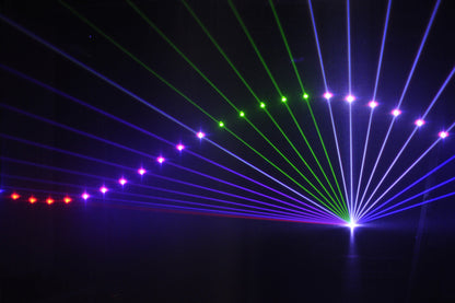 EL5000RGBPRO - 5W RGB Animation Laser. ILDA, RJ45, 30K Scanner - Road case included