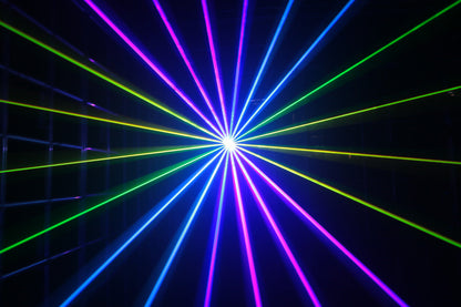 EL5000RGBPRO - 5W RGB Animation Laser. ILDA, RJ45, 30K Scanner - Road case included