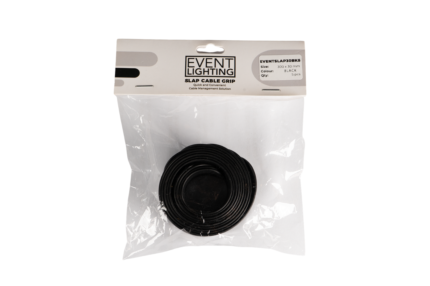 EVENTSLAP30BK5 - Event Slap Cable Grips in Black (5 Pack)